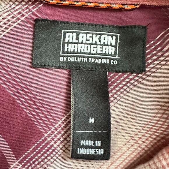 Alaskan Hardgear Duluth Shirt Womens Medium Plaid Long Sleeve Button Wool Blend - Picture 6 of 7